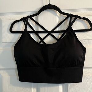 Black Strappy Bralette Crop Top